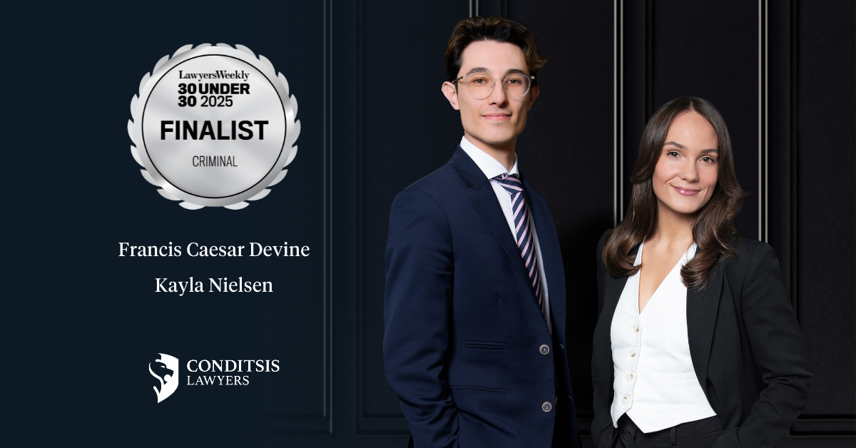 PRESS RELEASE: Two Central Coast lawyers recognised amongst the nation’s best young criminal lawyers