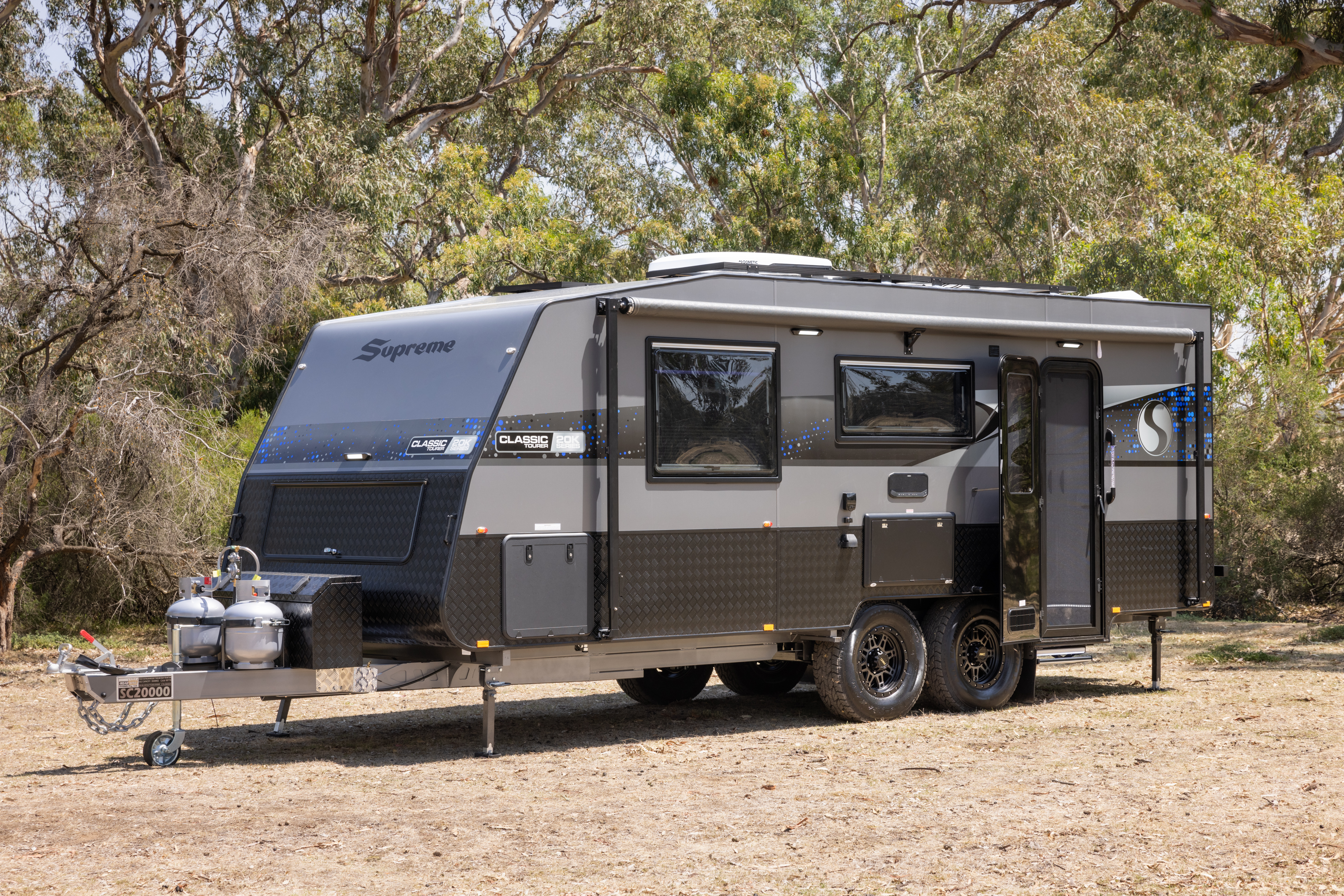 PRESS RELEASE: New Model Release: 20k Series. State Of the art, innovative Lithium packaged Caravans for Ultimate Off-Grid Freedom Supreme and Leader Caravans Celebrates Milestone: 20,000th Caravan Manufactured in 39 Years