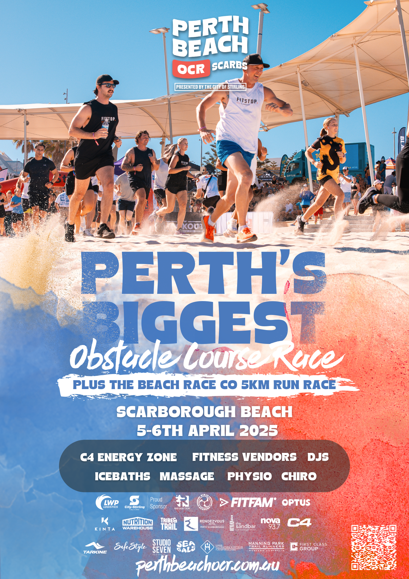 PRESS RELEASE: Perth Beach Obstacle Course Race Returns to Scarborough Beach in 2025