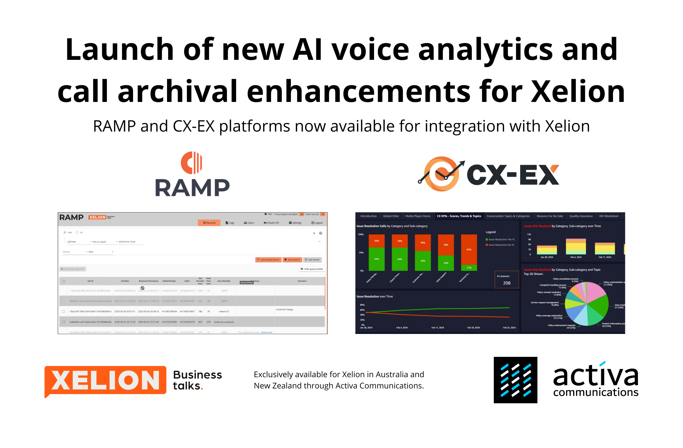 PRESS RELEASE: Launch of new AI voice analytics and call archival enhancements for Xelion