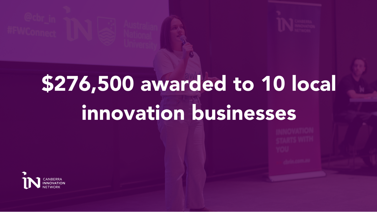 PRESS RELEASE: 10 Innovative Canberra Businesses Awarded $276,500 through the Innovation Connect Grant Program