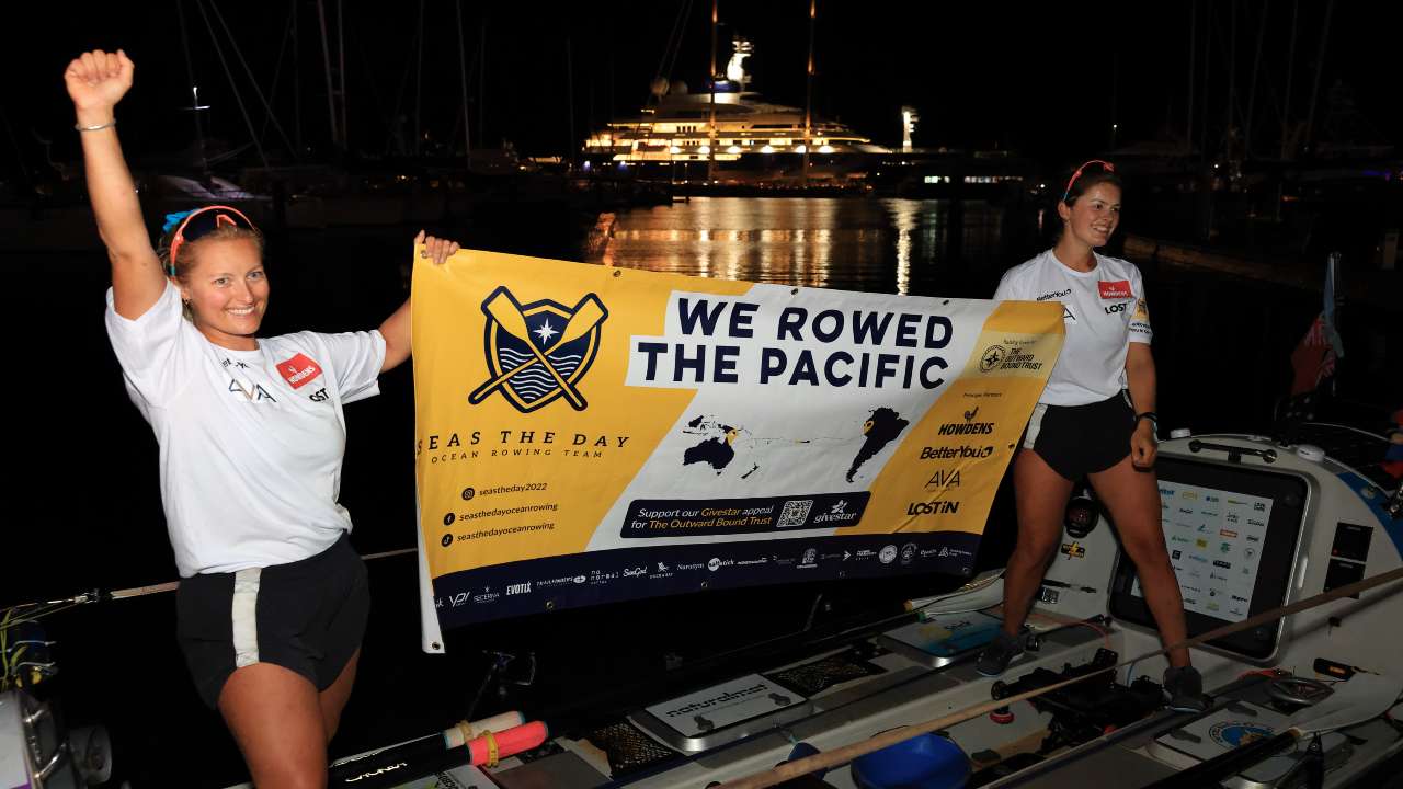 PRESS RELEASE: Record breaking British rowing pair make history & arrive to a warm Cairns welcome