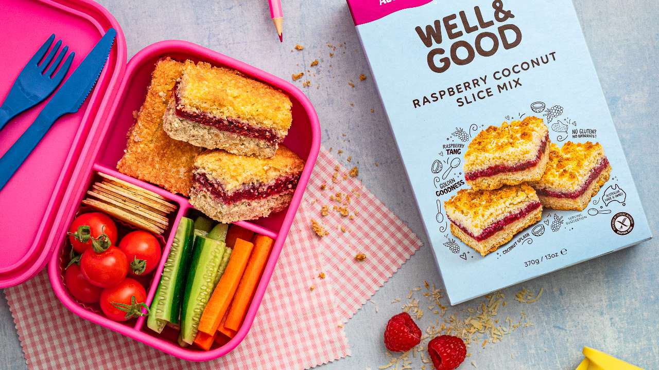 PRESS RELEASE: Well and Good Launches New Gluten-Free Raspberry Coconut Slice Mix