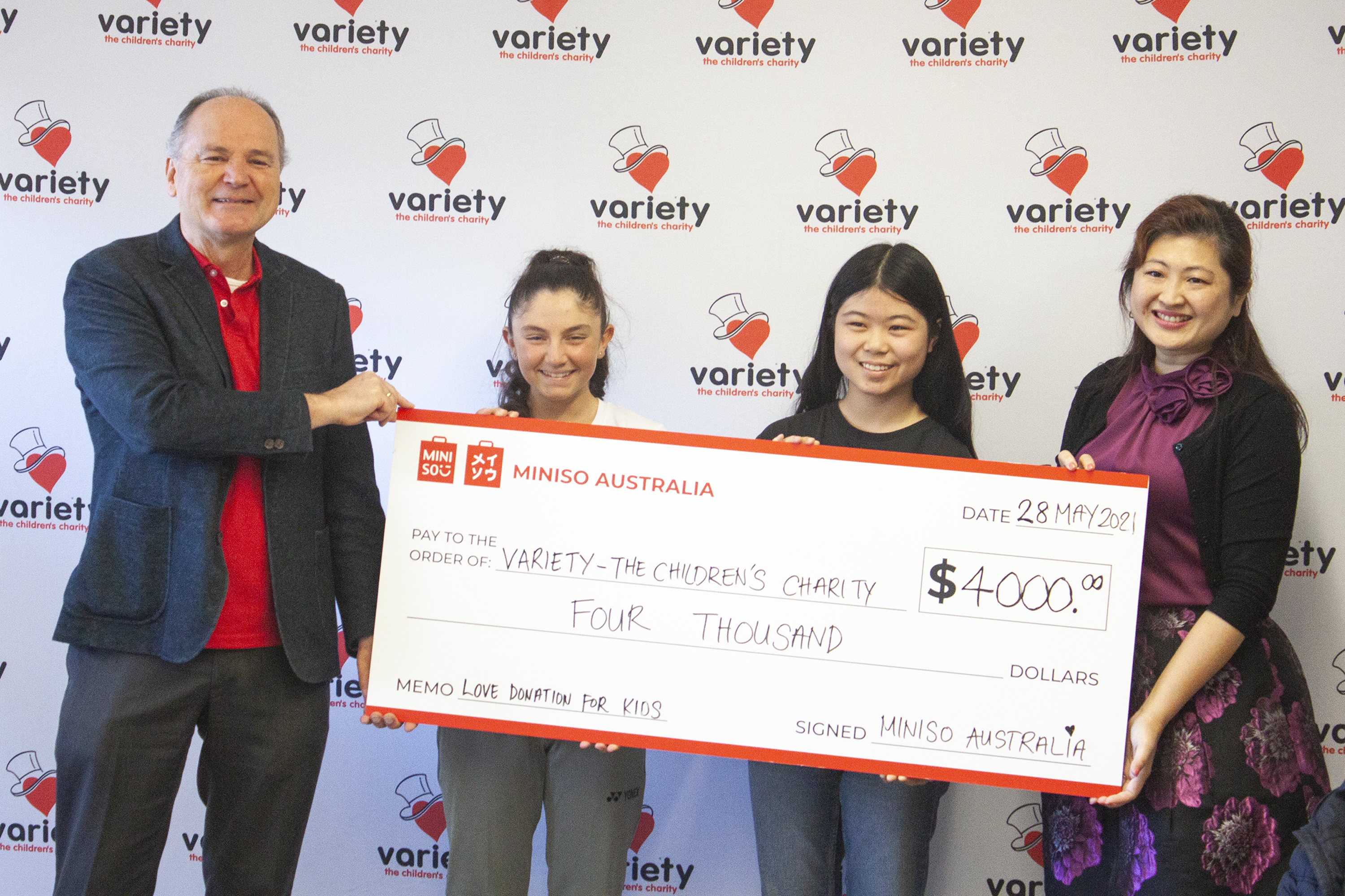PRESS RELEASE: MINISO Australia donates over AU$ 10,000 to support local children and the community