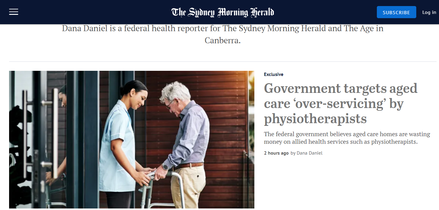 PRESS RELEASE: Physios are NOT to blame for allied health not being funded