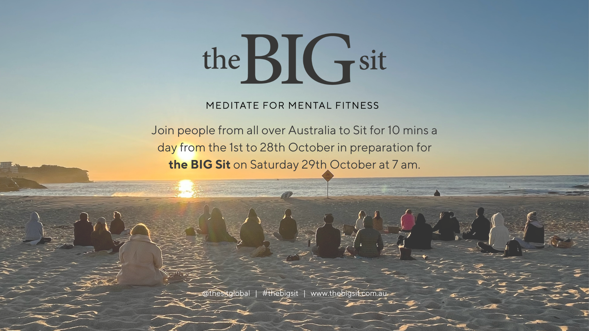 PRESS RELEASE: Join the BIG Sit – Meditate for Mental Fitness