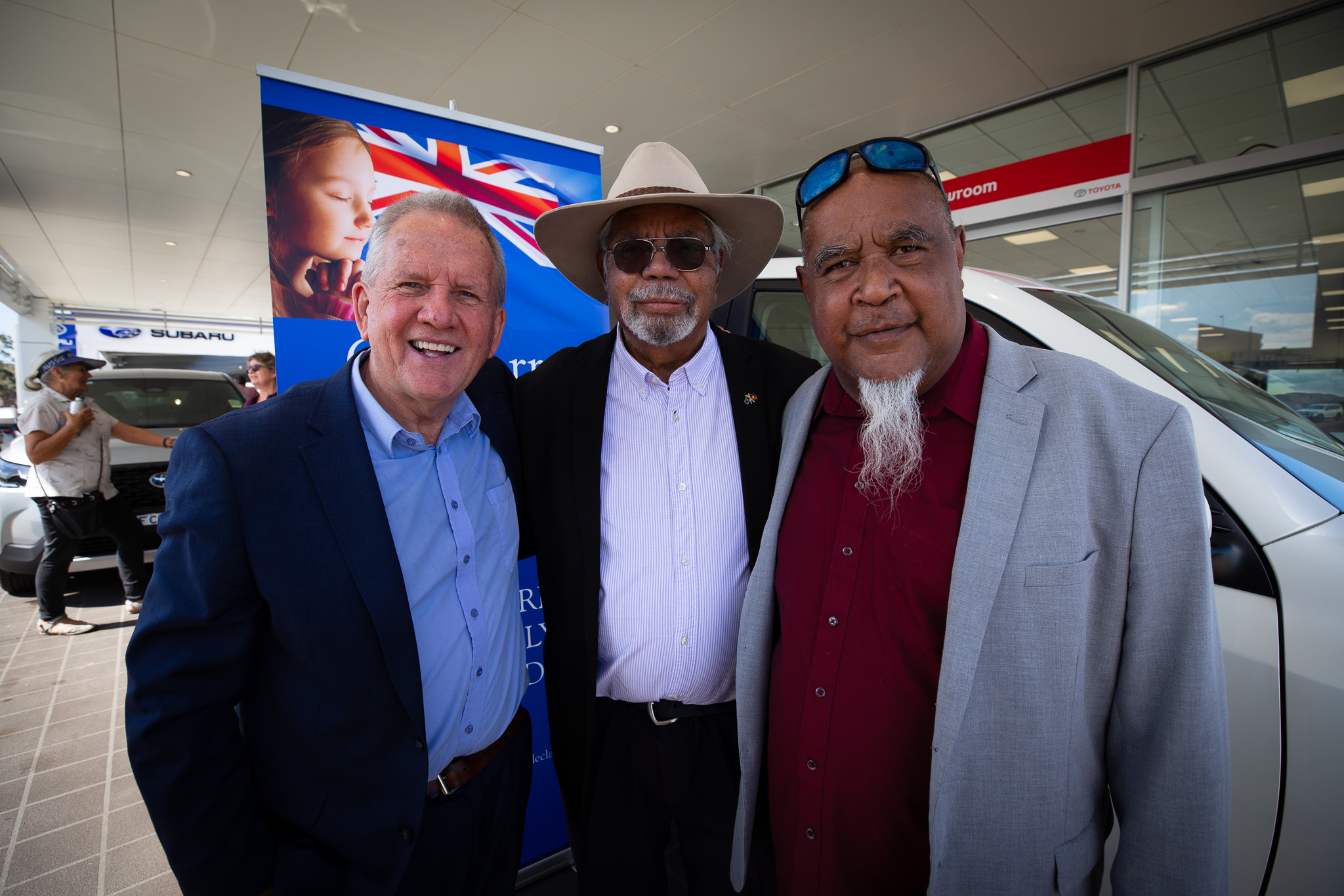 PRESS RELEASE: New Toyota GXL Prado 4WD Given to  Indigenous Elder –  By Aussie Charity to Keep a Good Man Going