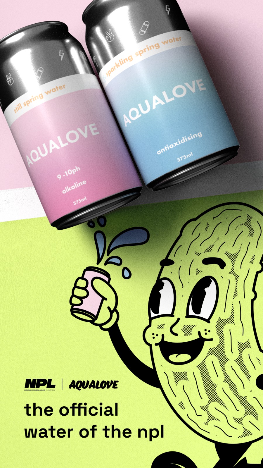PRESS RELEASE: The National Pickleball League today announced Aqualove, Australia’s most innovative, environmentally friendly alkaline water brand, as the Official Water Sponsor of the NPL.