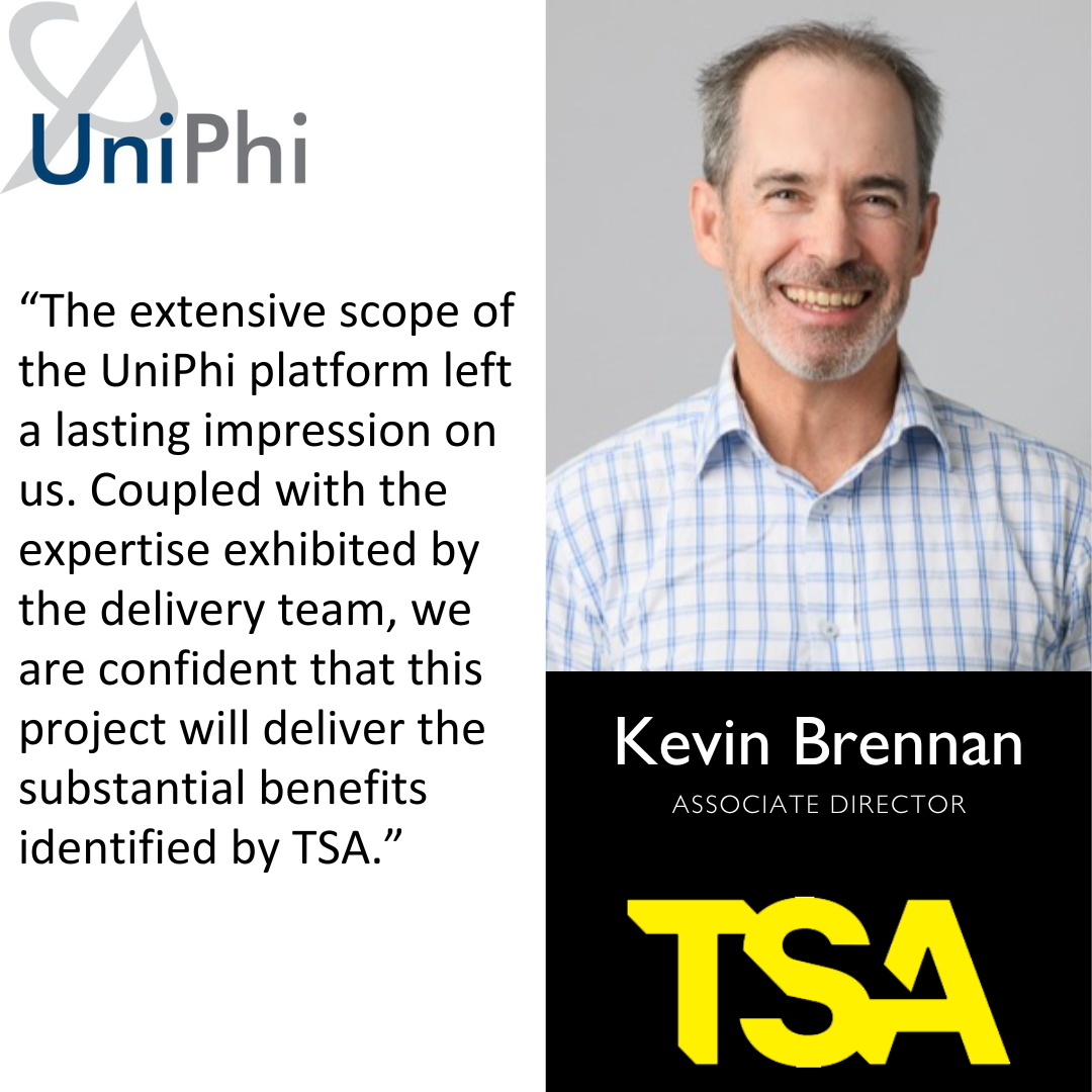 PRESS RELEASE: Global Consulting Firm TSA turn to UniPhi for their project portfolio needs