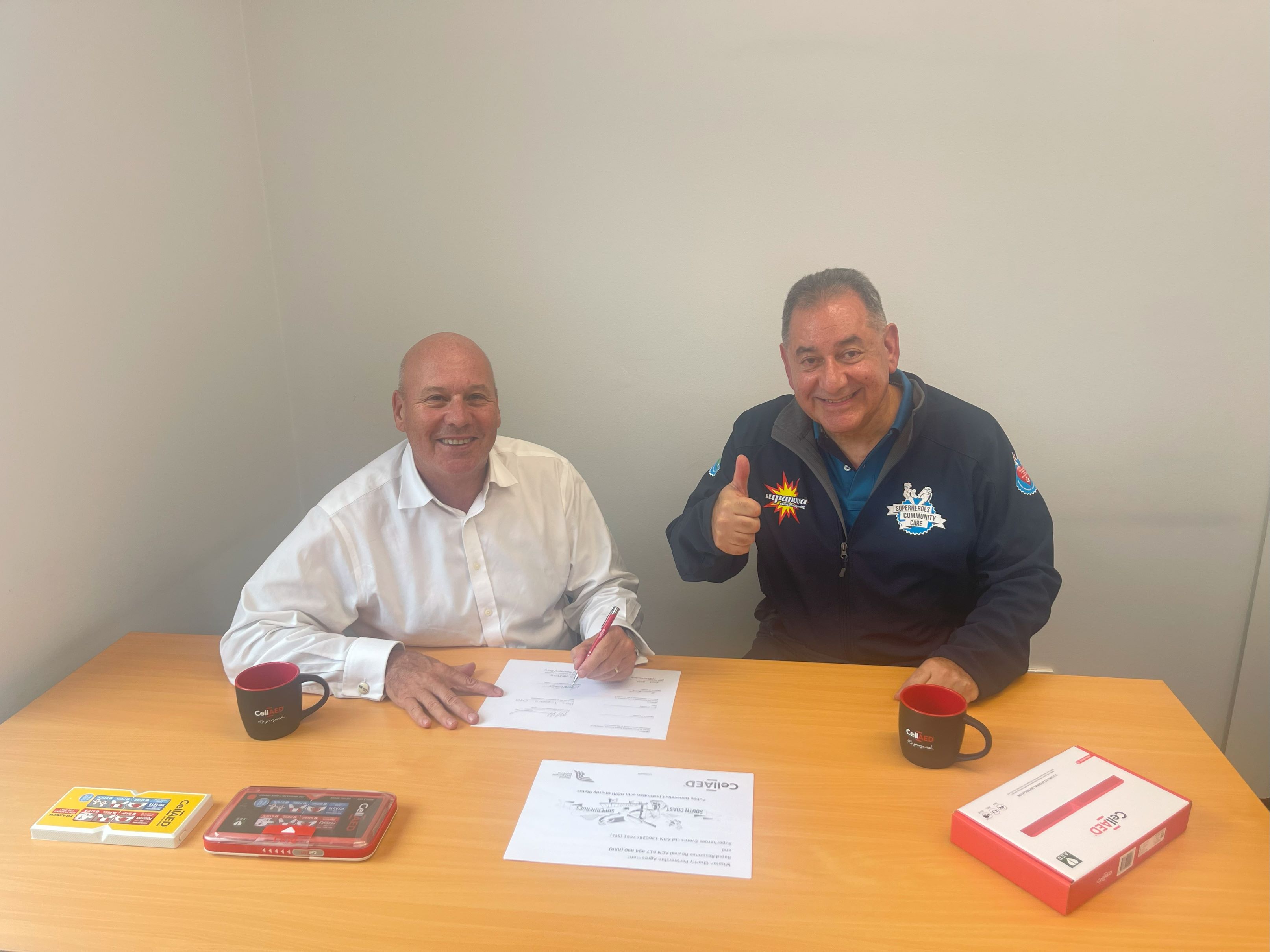 PRESS RELEASE: New Mission Charity Partnership between CellAED® and Superheroes Events Limited to create South Coast NSW ‘Heart Safe’ towns through their Defibrillator Adoption Program