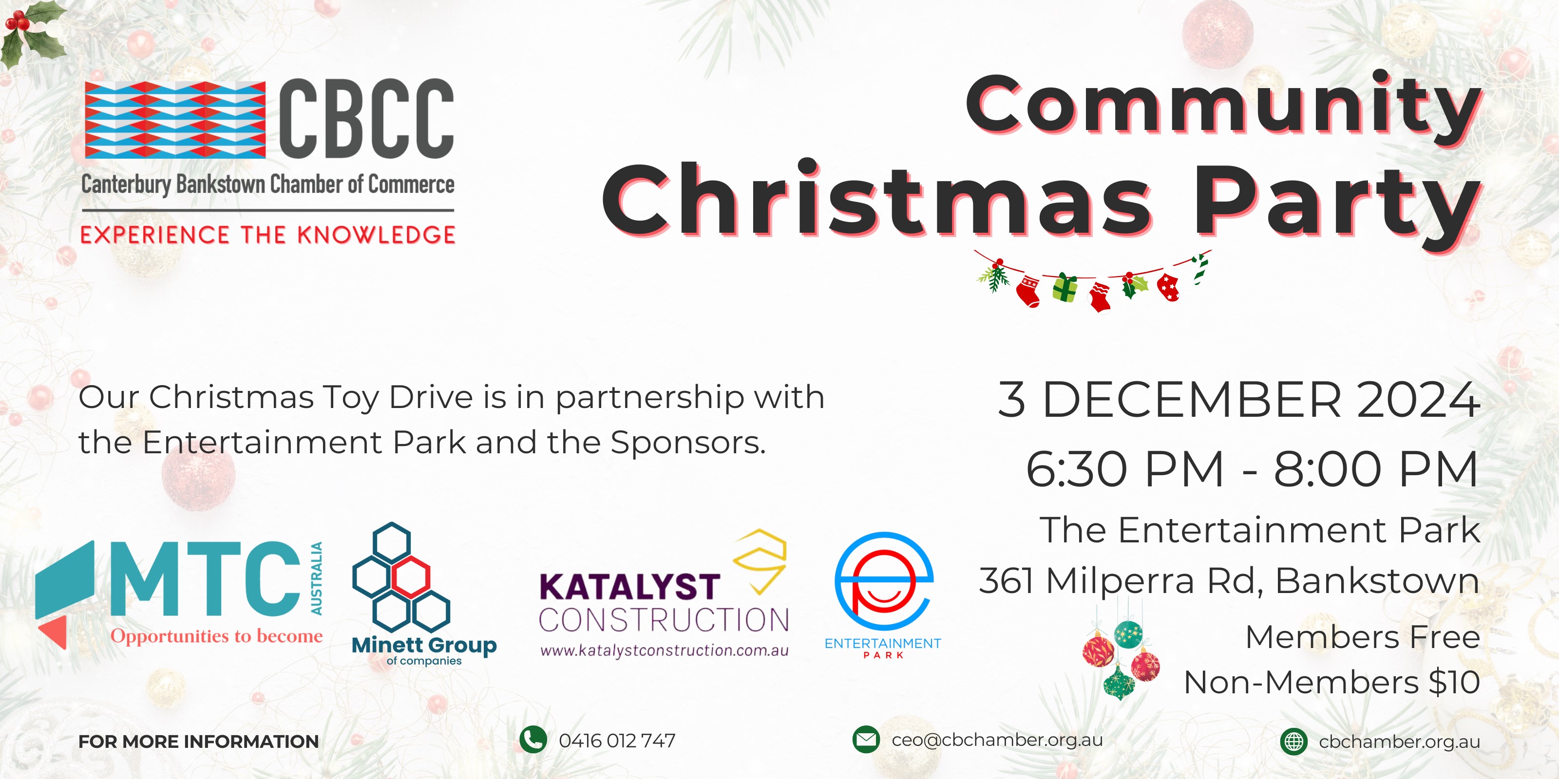 PRESS RELEASE: Jingle and Mingle: Wrap Up 2024 at the CBCC’s Christmas Party