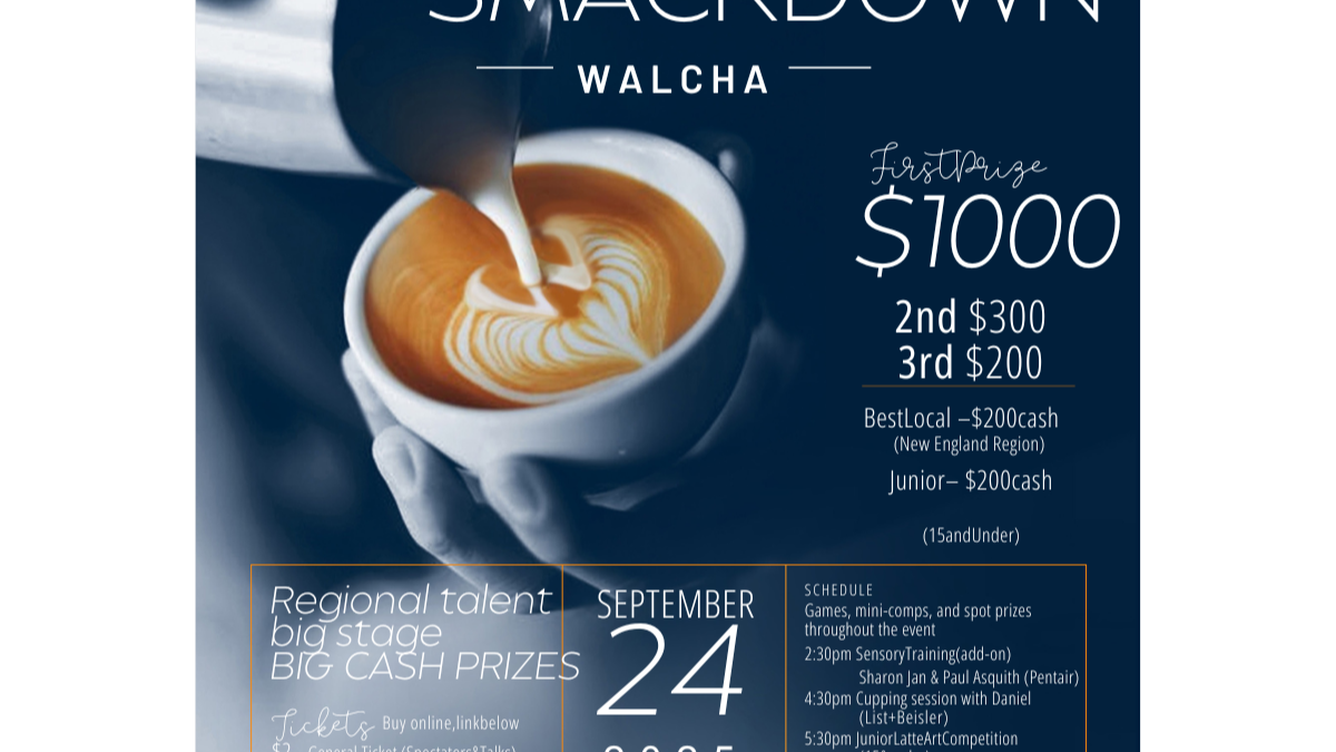 PRESS RELEASE: Walcha to Host First-Ever Regional Latte Art Smackdown