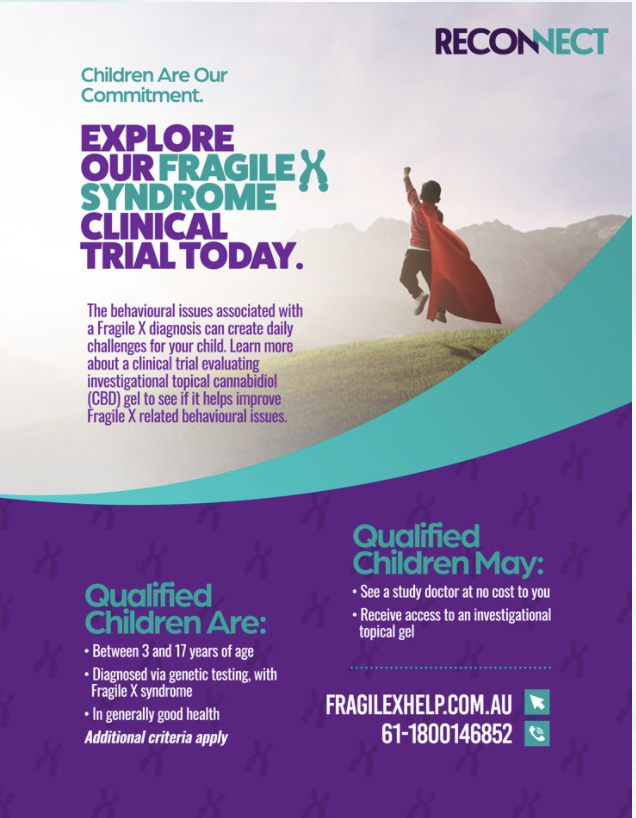 PRESS RELEASE: Fragile X Alliance Clinic Seeks Local Patients for Fragile X Syndrome Clinical Trial