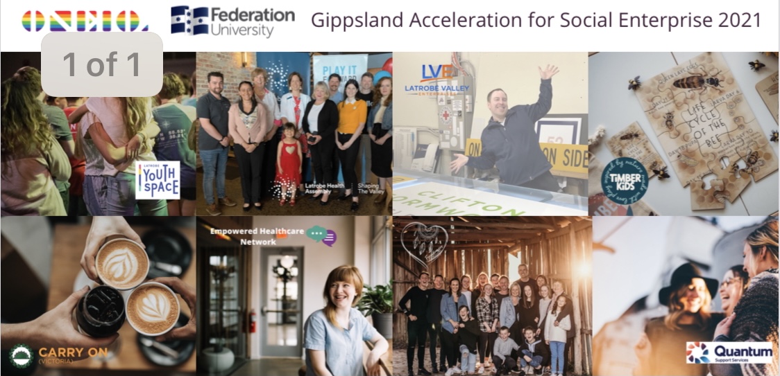 PRESS RELEASE: One10 Group and Federation University announce eight successful organisations participating in the Gippsland and Latrobe Valley Acceleration for Social Enterprise 2021 cohort.
