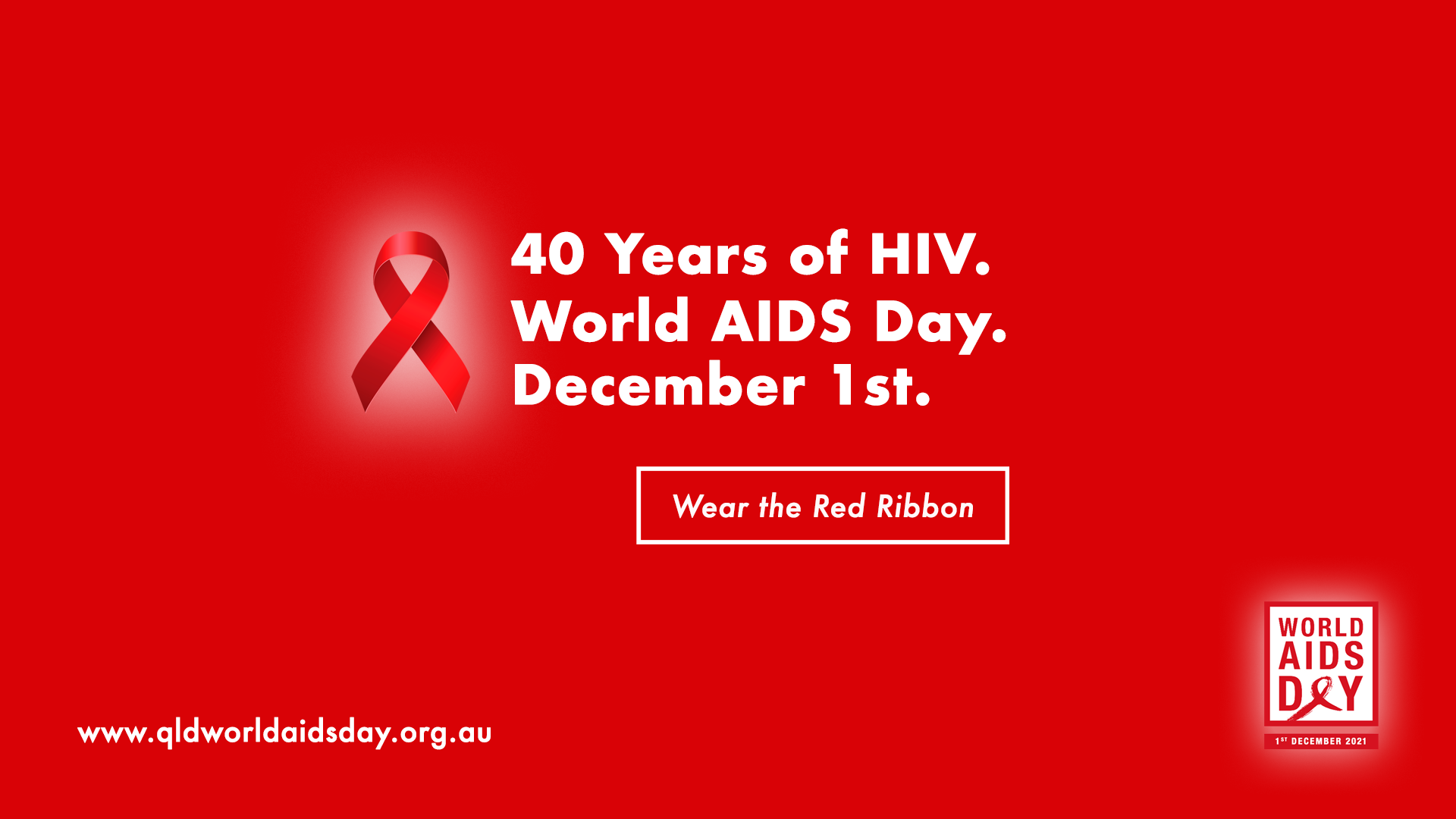 PRESS RELEASE: On December 1st, World AIDS Day, Queensland commemorates 40 years of HIV, and asks “Where to next?”