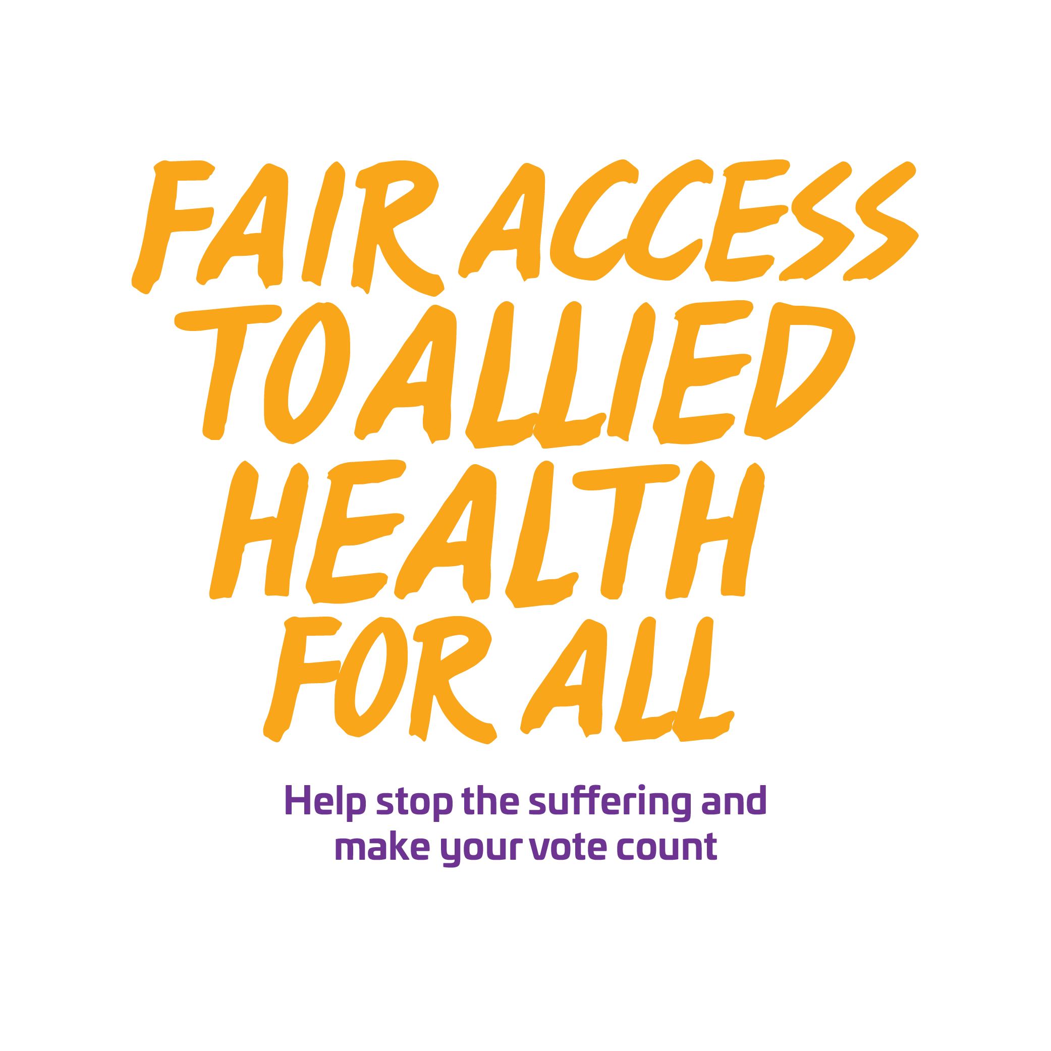 PRESS RELEASE: Help stop the suffering: Allied Health Professions Australia launches ‘Fair Access to Allied Health for All’ campaign.