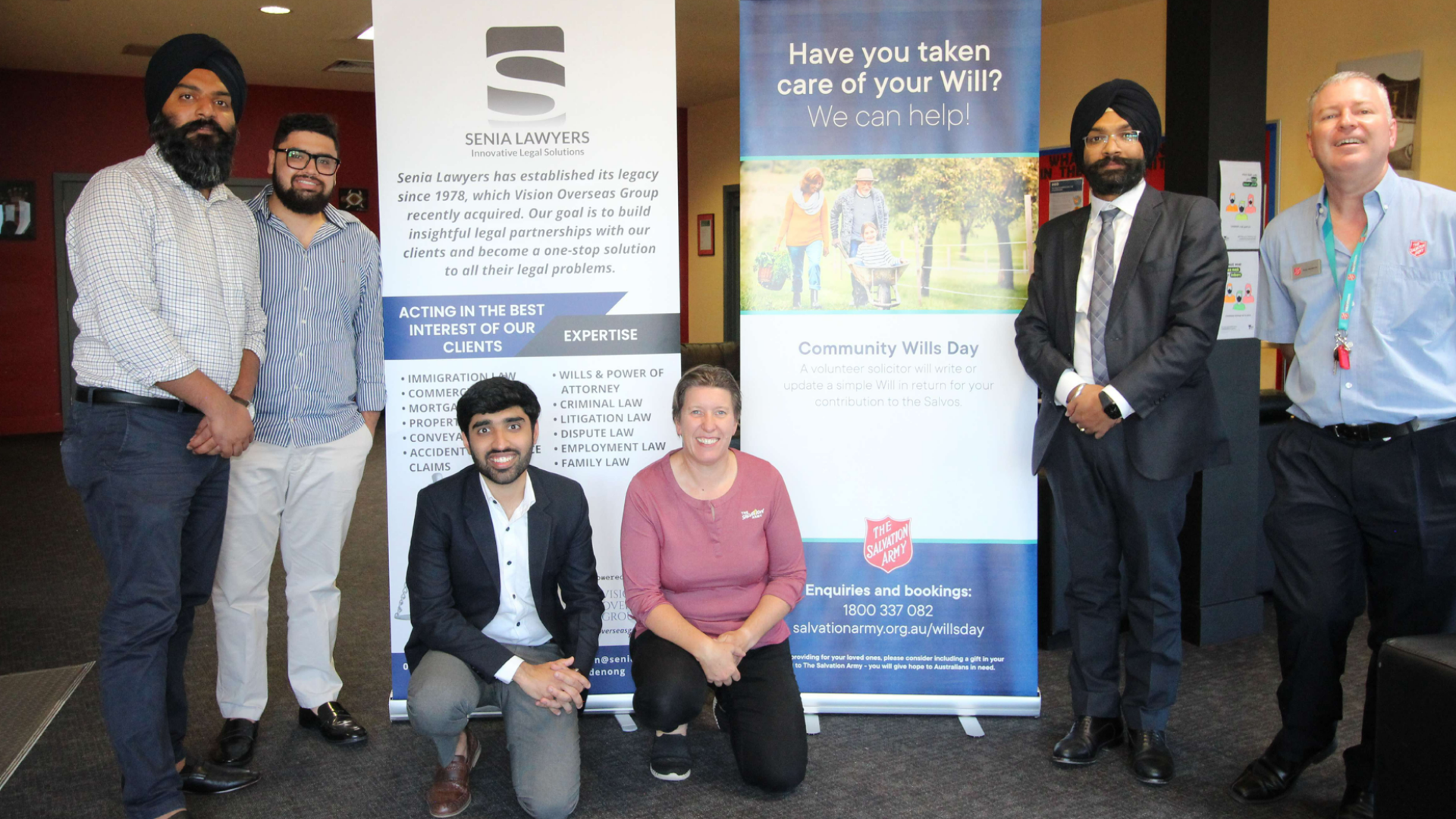 PRESS RELEASE: Senia Lawyers And The Salvation Army Assisting People In Free Will Preparation.