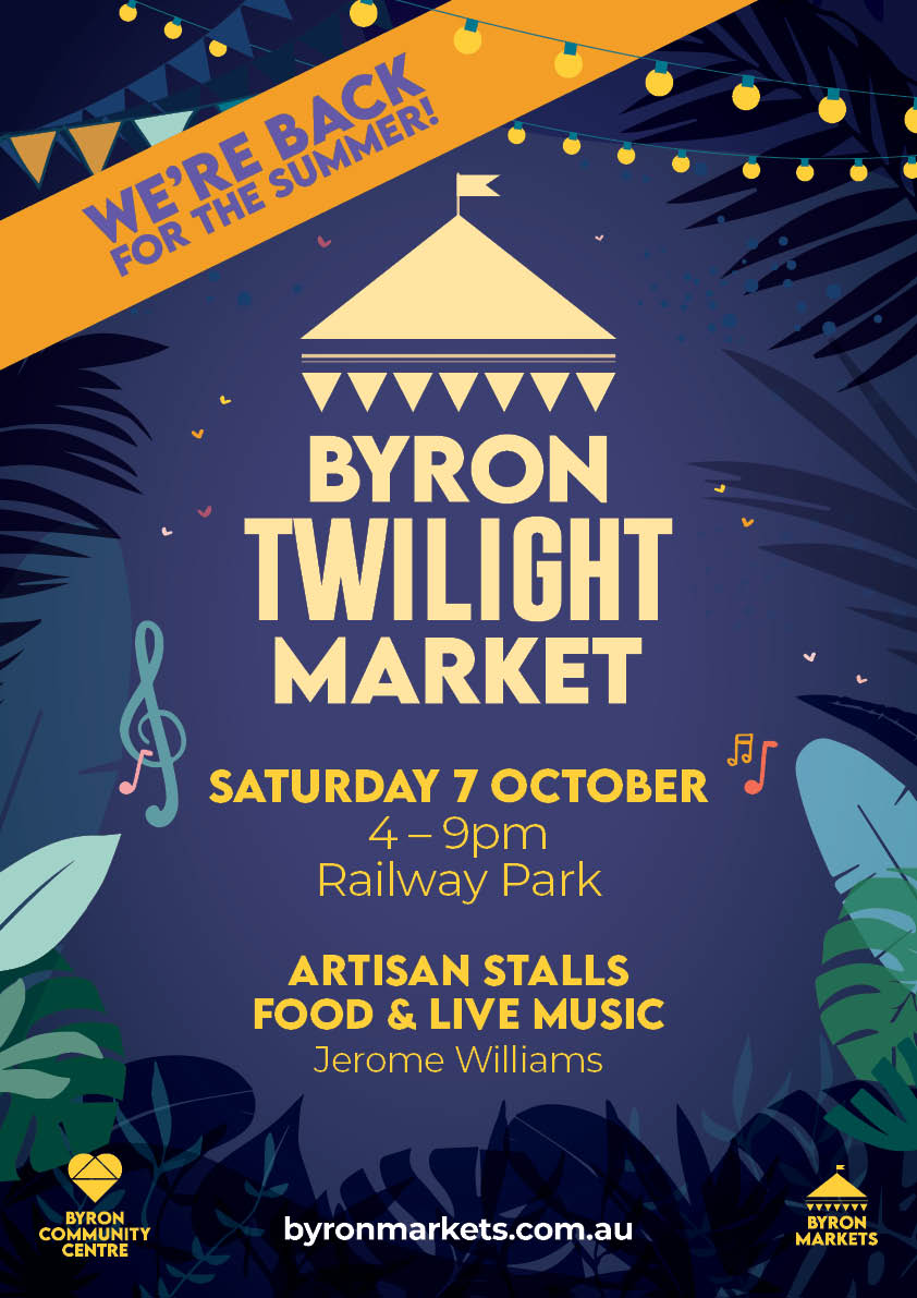 PRESS RELEASE: Byron Twilight Markets Return to Illuminate Summer Evenings with Music and Artistry