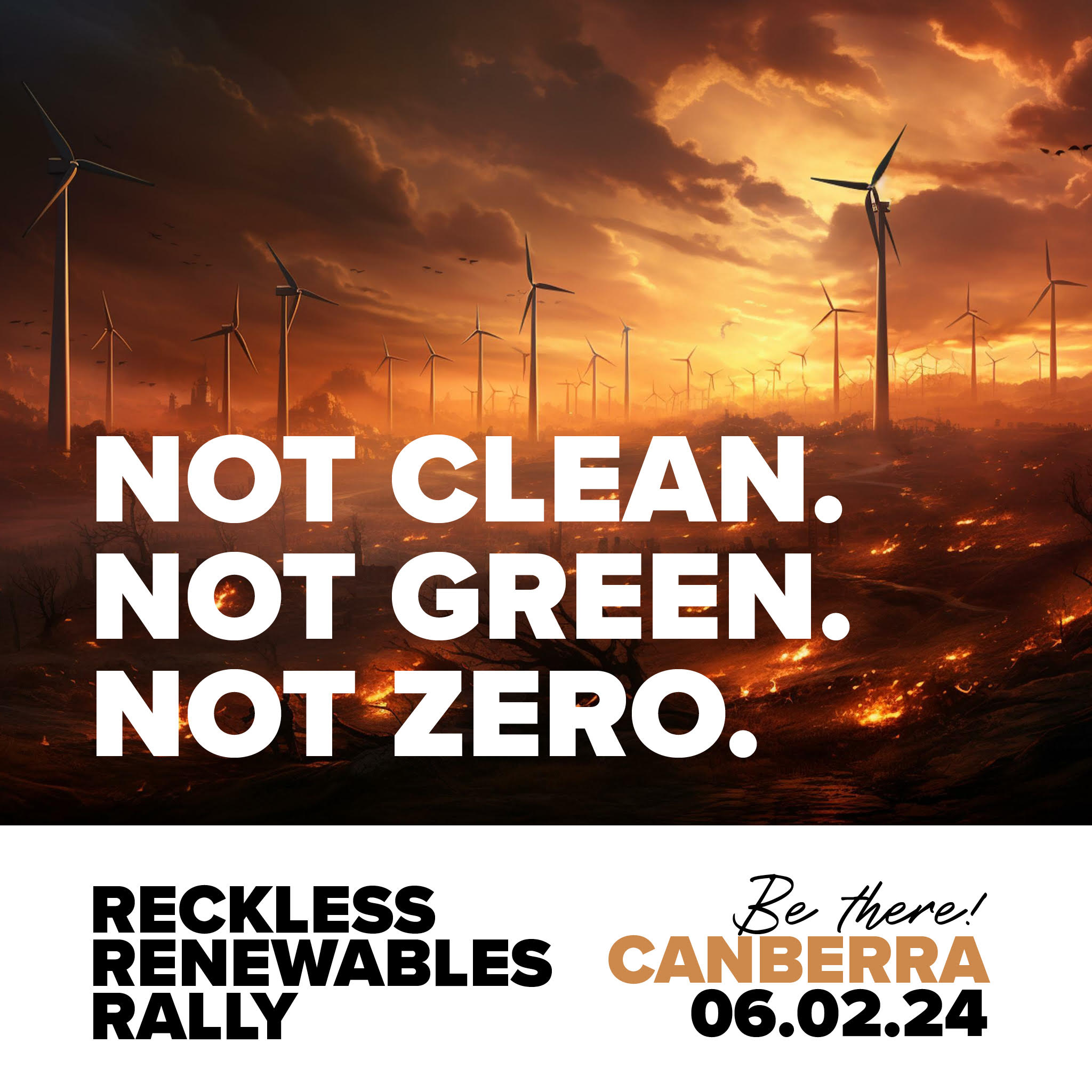 PRESS RELEASE: PRESS RELEASE – National Rally Against Reckless Renewables – 6 Feb 2024 – Parliament House 10am