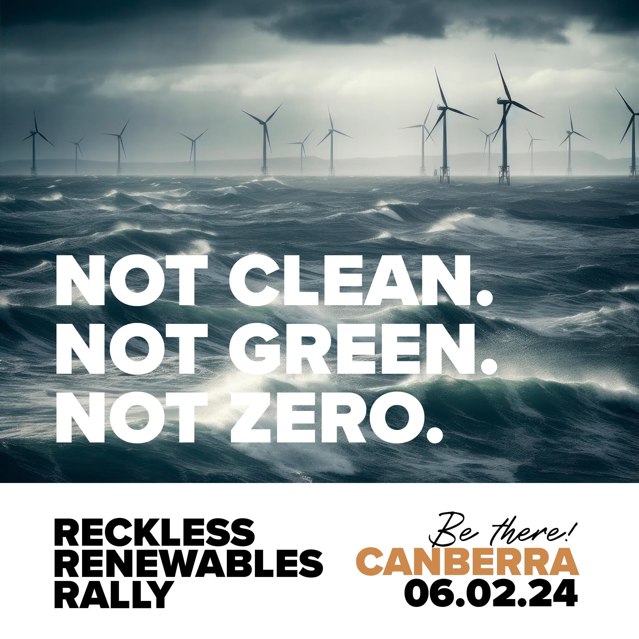 National Rally Against Reckless Renewables - 6 Feb 2024 - Parliament House 10am