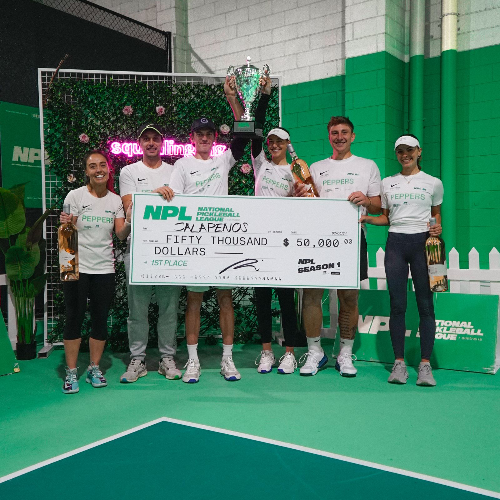 PRESS RELEASE: National Pickleball League Season 1 Champions – The Jalapenos, Win $50,000 As Australia’s Inaugural Professional Pickleball League Winners