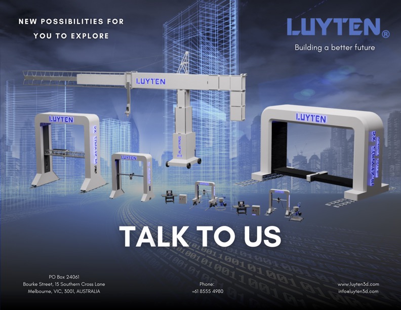 PRESS RELEASE: NSW company 3VIMA purchases cutting edge, giant LUTYEN 3D construction printer